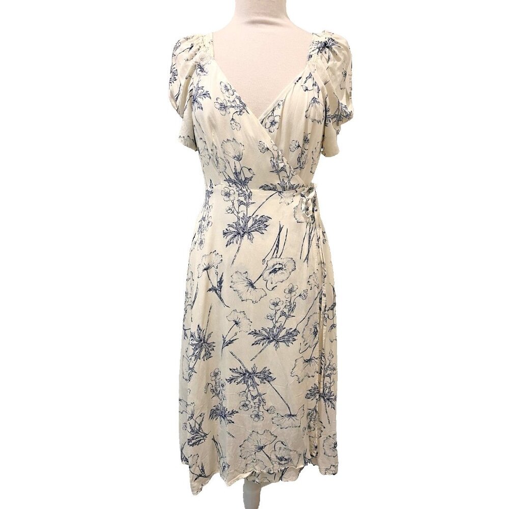 ASTR The Label Women's Sketch Floral Midi Elysian Dress Size Medium Cottagecore
